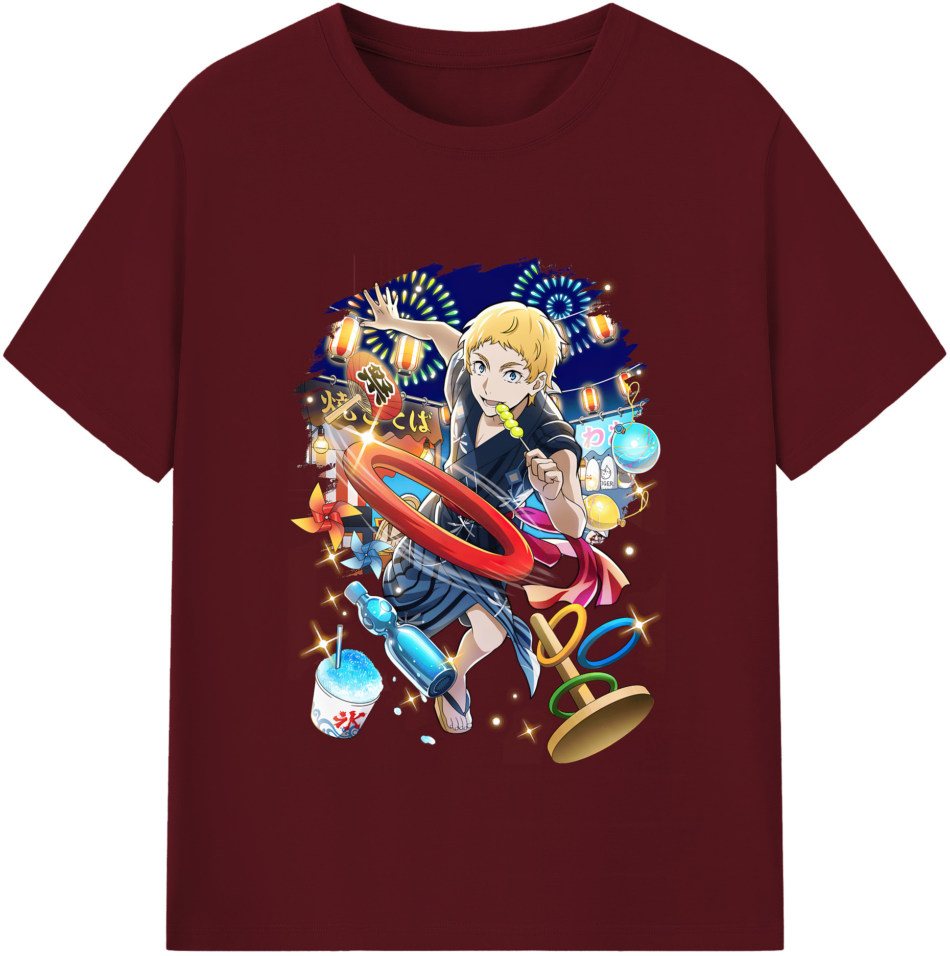 （画像用） 文豪ストレイドッグス Bungo Stray Dogs 綿100％半袖Tシャツ（フロントプリント）